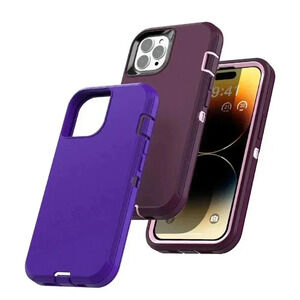 Hybrid Case For Apple iPhone 14 Pro Max 2 In 1 Shockproof Heavy Duty Guard Cover